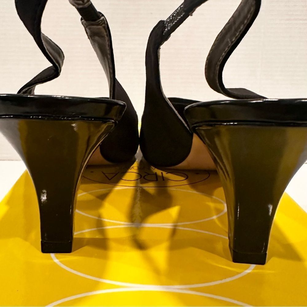 Joan & David Luxe CJDameka Slingback Pump Women's 9 Black Fabric‎ Upper NEW - Picture 4 of 8